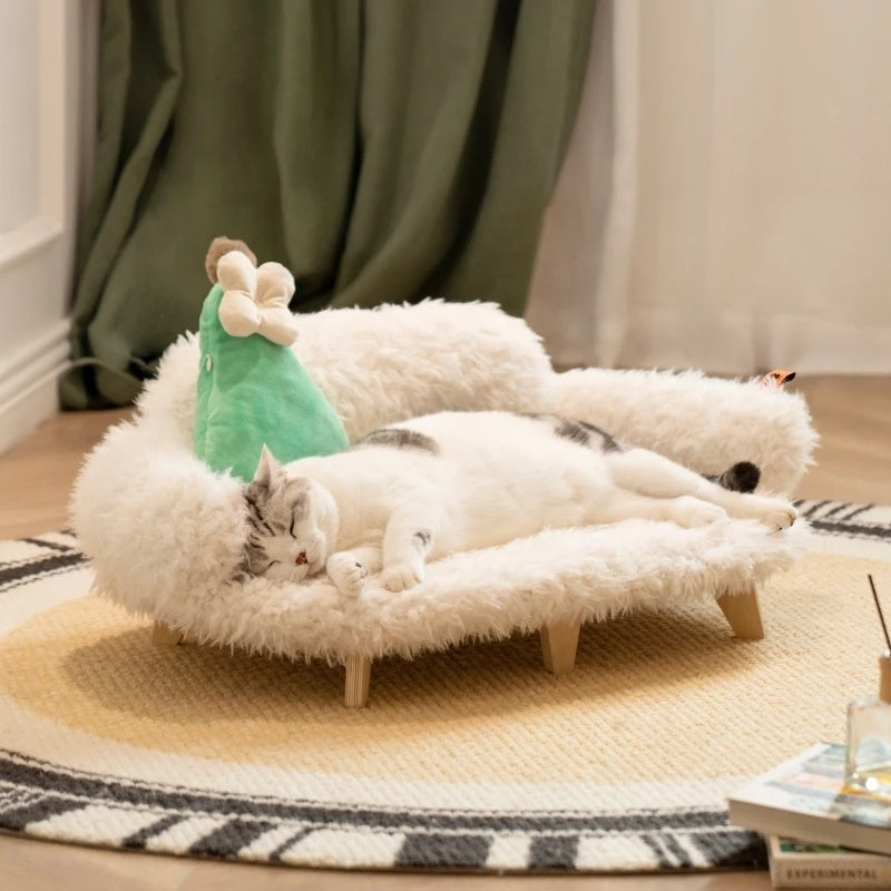 Luxury Removable Pet Sofa Bed – Washable & Durable for Dogs and Cats