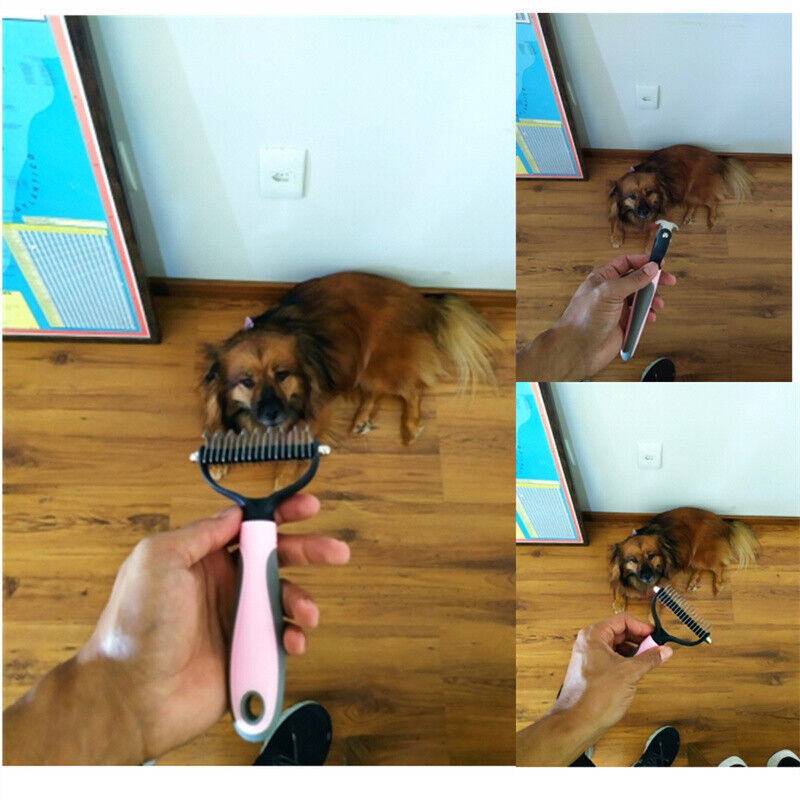 Pet Grooming Brush – Deshedding & Detangling Tool for Dogs and Cats