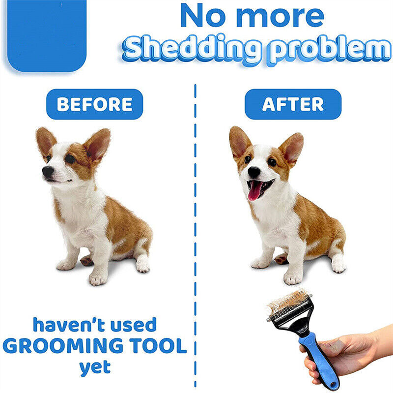 Pet Grooming Brush – Deshedding & Detangling Tool for Dogs and Cats