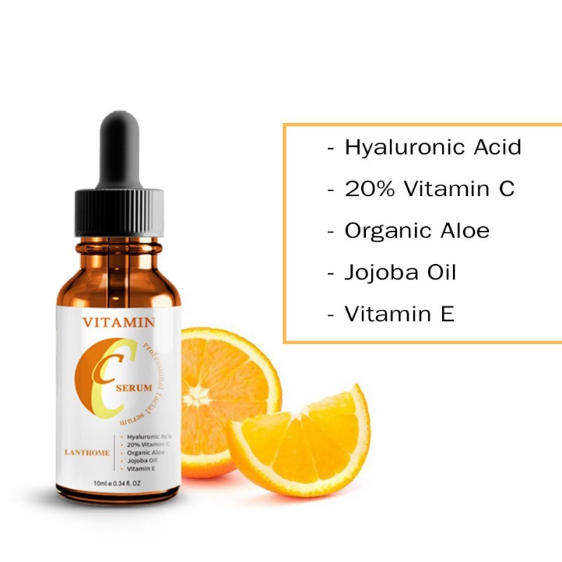 Vitamin C Brightening Serum – Anti-Aging Face Serum with Hyaluronic Acid, Moisturizing & Skin Repair