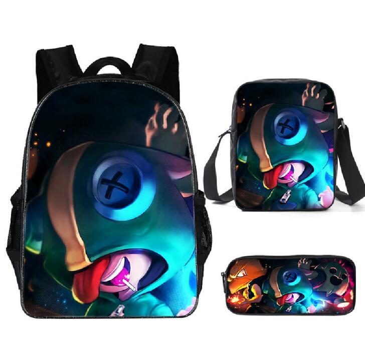 Cartoon Kids Backpack Set – 3PCS School Bag Combo (2 Styles)