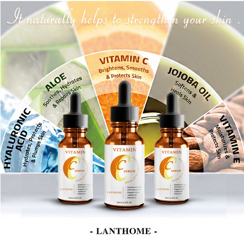Vitamin C Brightening Serum – Anti-Aging Face Serum with Hyaluronic Acid, Moisturizing & Skin Repair