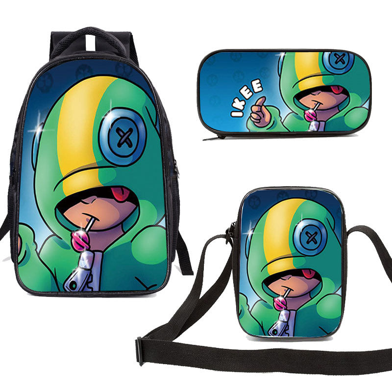 Cartoon Kids Backpack Set – 3PCS School Bag Combo (2 Styles)