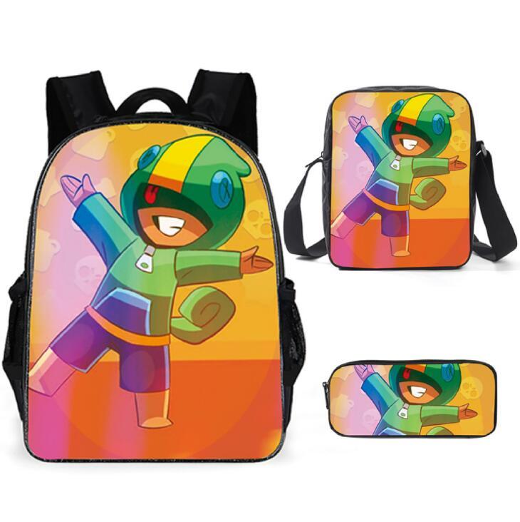 Cartoon Kids Backpack Set – 3PCS School Bag Combo (2 Styles)