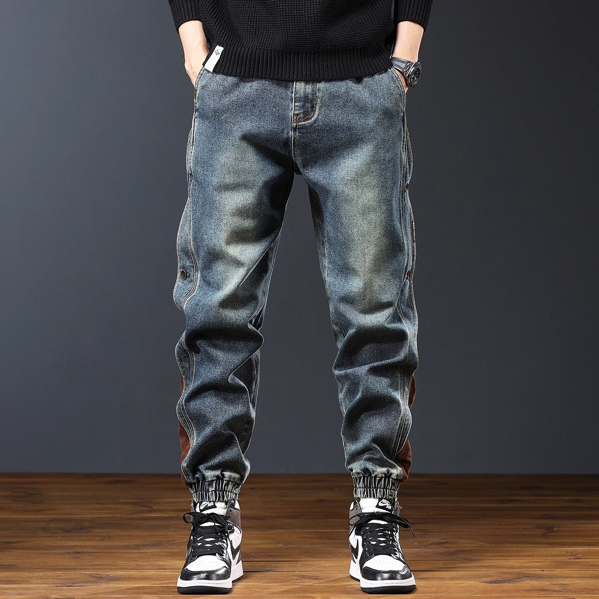 Men’s Casual Black Jogger Pants – Streetwear Style Sweatpants