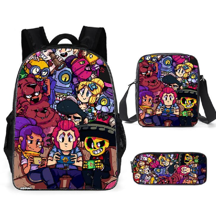 Cartoon Kids Backpack Set – 3PCS School Bag Combo (2 Styles)