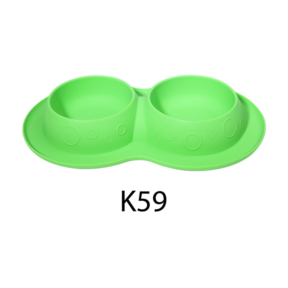 Double Pet Feeding Bowl – Non-Slip Food & Water Dish