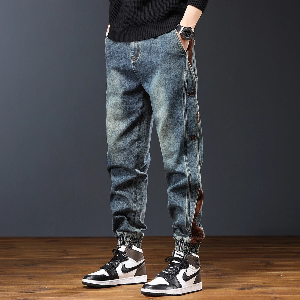 Men’s Casual Black Jogger Pants – Streetwear Style Sweatpants