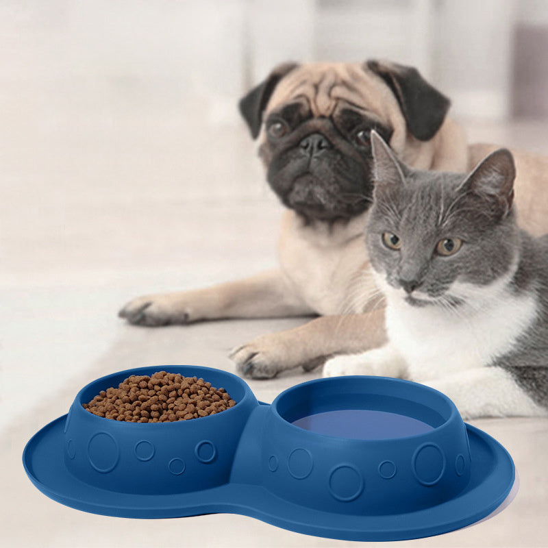 Double Pet Feeding Bowl – Non-Slip Food & Water Dish